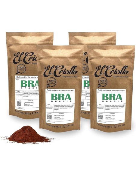 El Criollo Café de Brasil Molido Paquete 250 gr. - Oliva Oliva