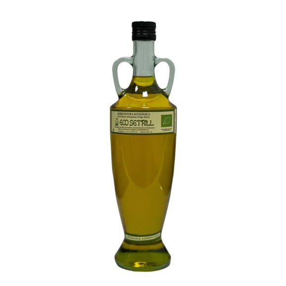 Eco Setrill Arbequina BIO Amphore en verre 750 ml. - Oliva Oliva
