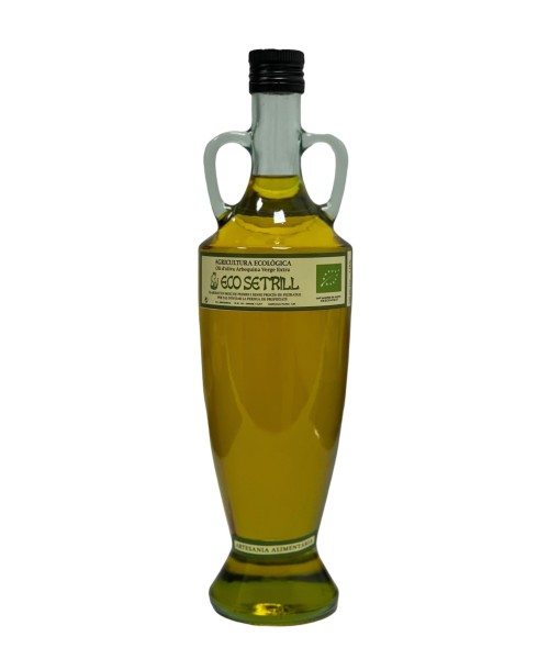 Eco Setrill Arbequina BIO Glas amphore 750 ml. - Oliva Oliva