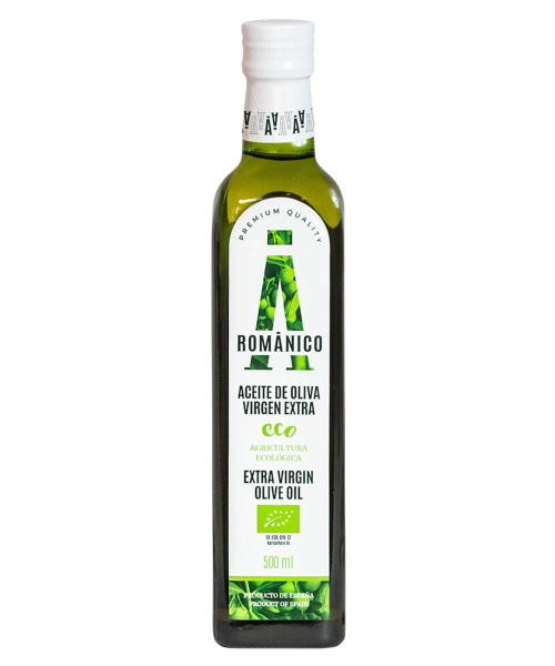Románico Arbequina BIO Glass bottle 500 ml. - Oliva Oliva