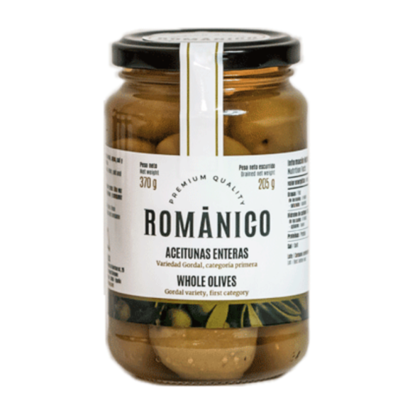 Románico Gordal Olive Glass jar 205 gr. - Oliva Oliva