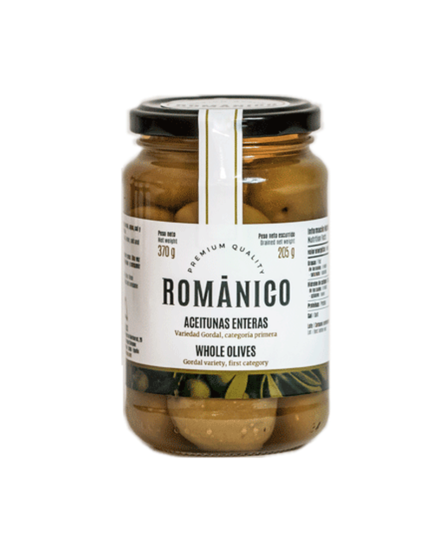 Románico Gordal-Oliven Glasgefäß 205 gr. - Oliva Oliva