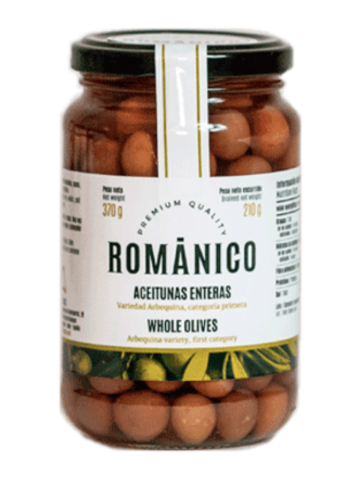 Románico Olive Arbequina Pot en verre 210 gr. - Oliva Oliva