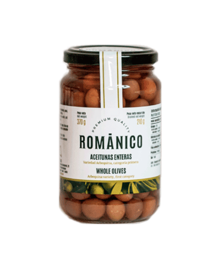 Románico Arbequina Olive Glass jar 210 gr. - Oliva Oliva