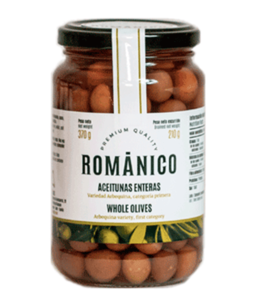 Románico Olive Arbequina Pot en verre 210 gr. - Oliva Oliva