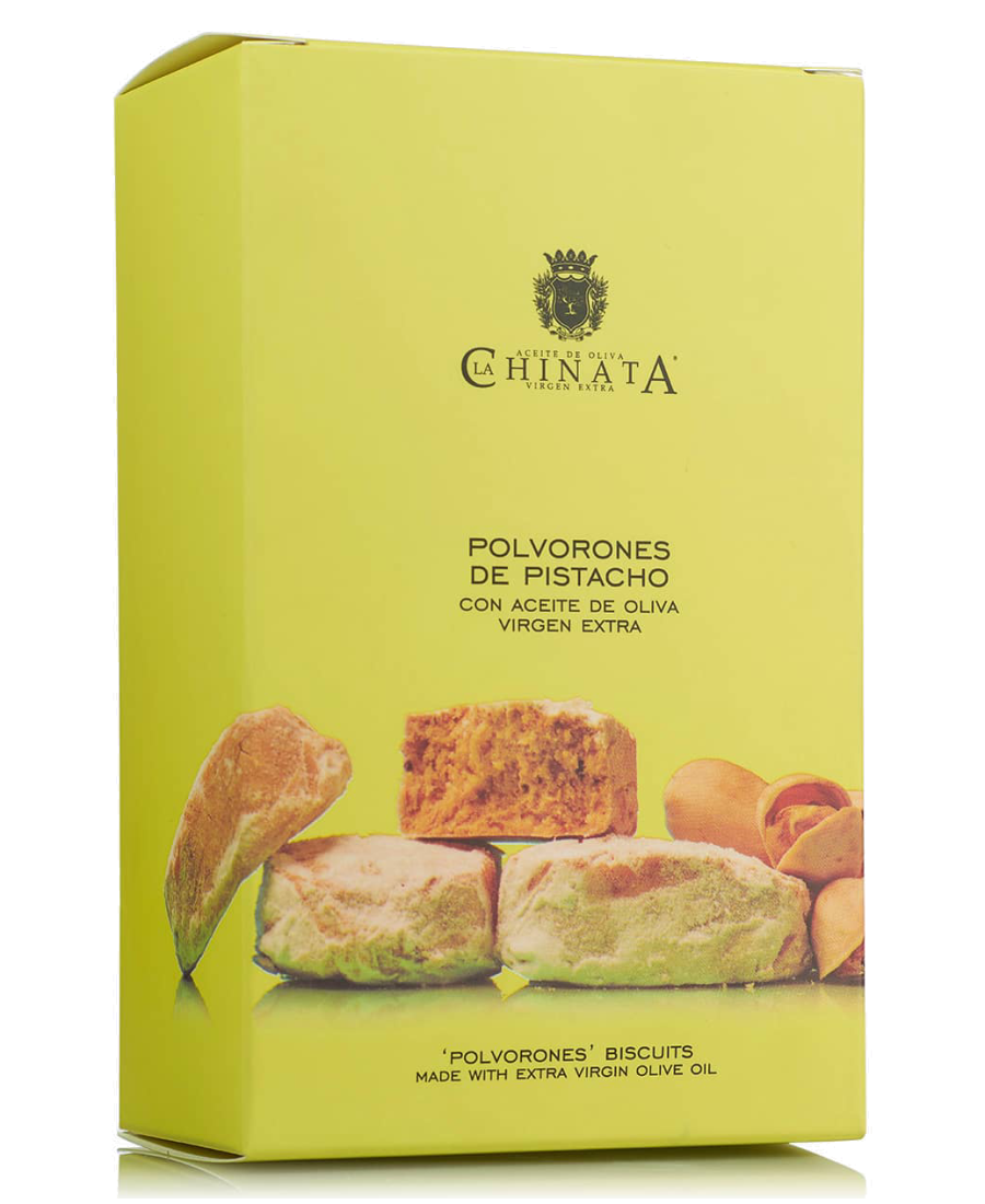 La Chinata Pistachio Polvorones with EVOO Packet 320 gr. - Oliva Oliva