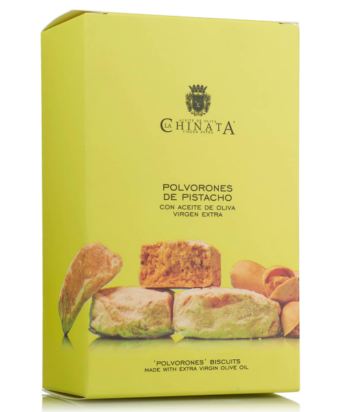 La Chinata Pistachio Polvorones with EVOO Packet 320 gr. - Oliva Oliva