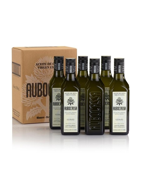 Aubocassa Arbequina Bouteille en verre 500 ml. - Oliva Oliva