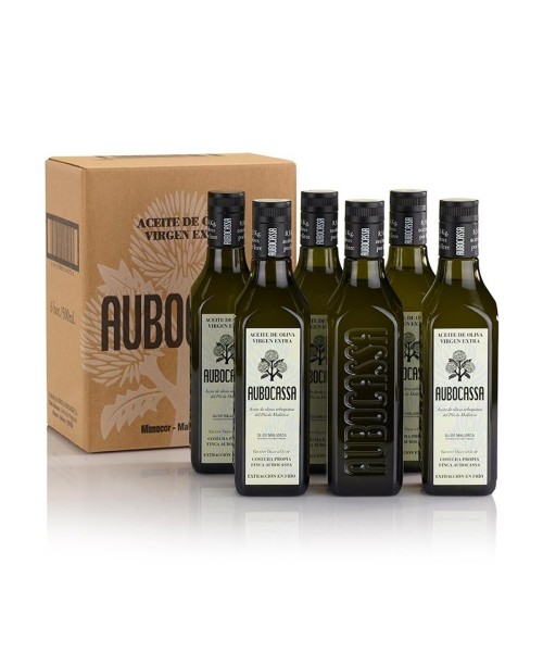 Aubocassa Arbequina Glasflasche 500 ml. - Oliva Oliva
