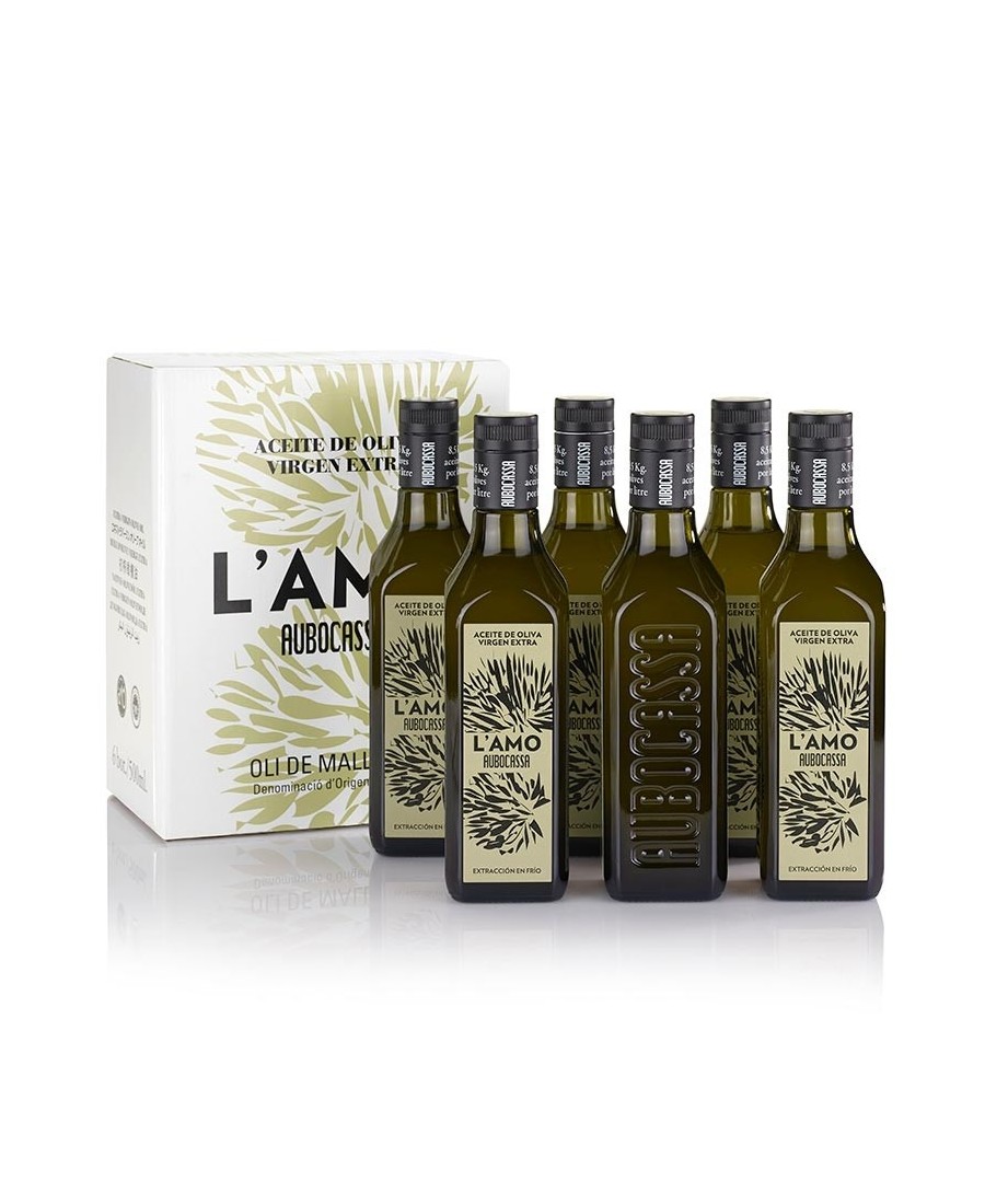 Aubocassa L'Amo Glasflasche 500 ml. - Oliva Oliva