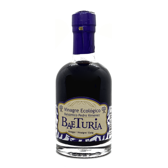 Baeturia Vinaigre Balsamique Biologique avec Pedro Ximénez - Bouteille en verre 250 ml