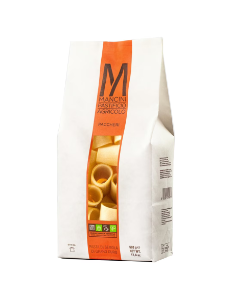 Mancini Paccheri Paquet 500 gr. - Oliva Oliva