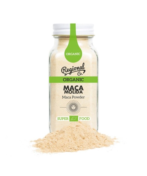 Regional Co. Organic Powdered Maca Glass jar 110 gr. - Oliva Oliva