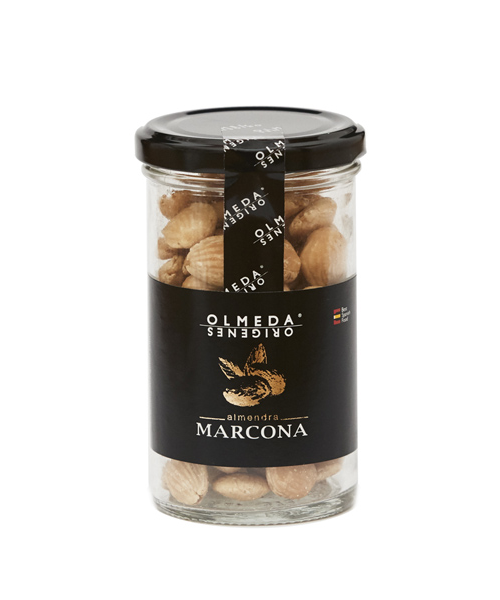 Olmeda Orígenes Almendra Marcona tostada con sal - Tarro 130 gr.