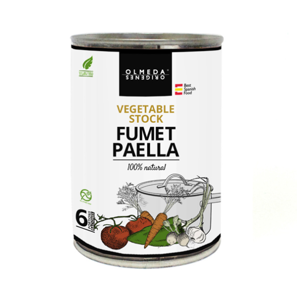 Olmeda Orígenes Fumet de légumes pour paella 410 gr. - Oliva Oliva