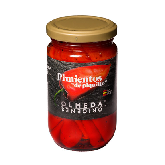 Olmeda Orígenes Piquillo Peppers Glass Jar 290 gr. - Oliva Oliva
