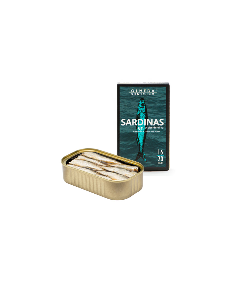 Olmeda Orígenes Sardines à l’huile d’olive 115 gr. - Oliva Oliva