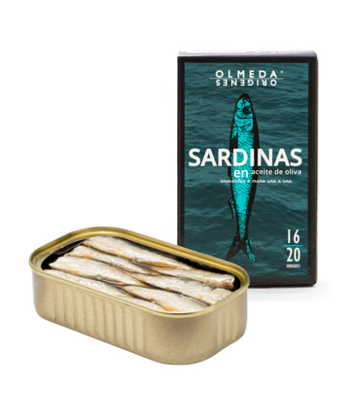 Olmeda Orígenes Sardines à l’huile d’olive 115 gr. - Oliva Oliva