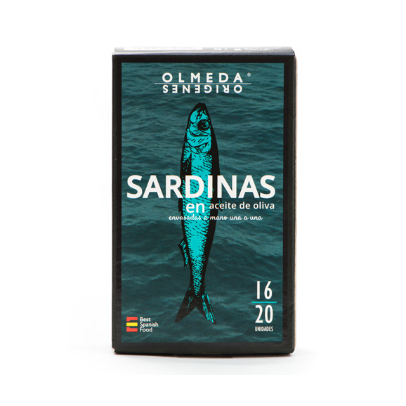 Olmeda Orígenes Sardinen in Olivenöl Blechdose 115 gr. - Oliva Oliva