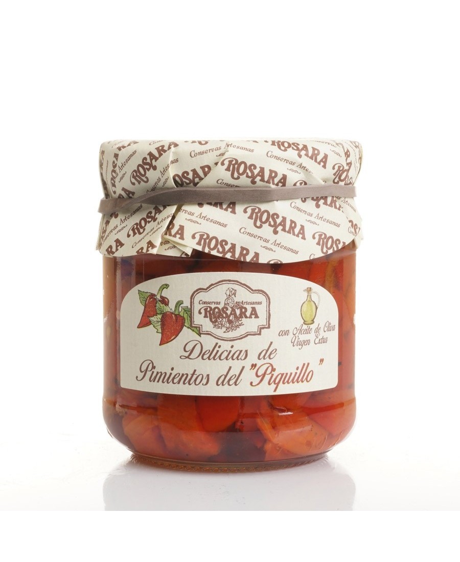Rosara Piquillo-Paprika-Köstlichkeiten Glas 212 ml. - Oliva Oliva