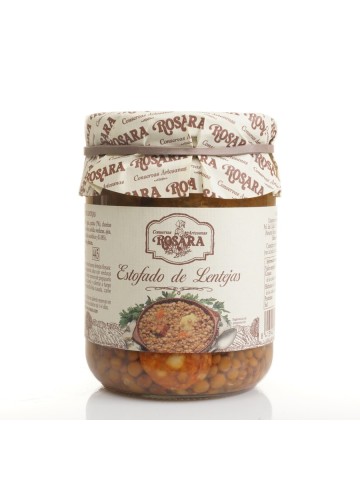 Rosara Estofado de Lentejas Tarro 445 ml. - Oliva Oliva