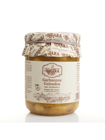 Rosara Chickpeas Stewed with Vegetables & Curry 445 ml. - Oliva Oliva