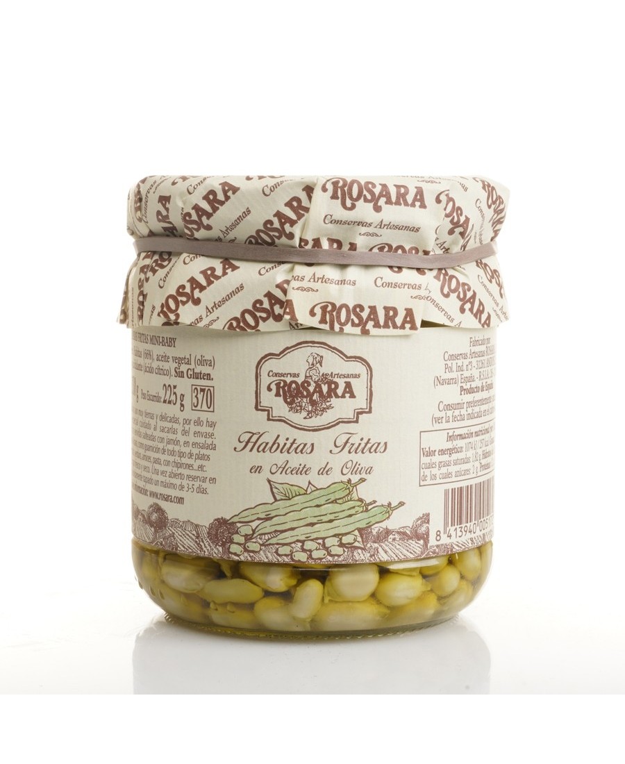 Rosara Gebratene Saubohnen „Baby“ Glas 370 ml. - Oliva Oliva