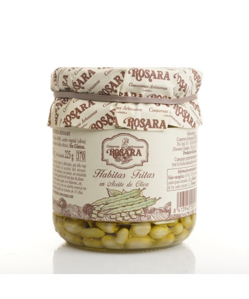 Rosara Gebratene Saubohnen „Baby“ Glas 370 ml. - Oliva Oliva