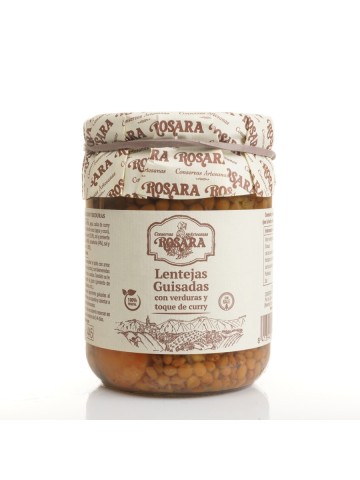 Rosara Lentejas Guisadas con Verduras y Curry 445 ml. - Oliva Oliva