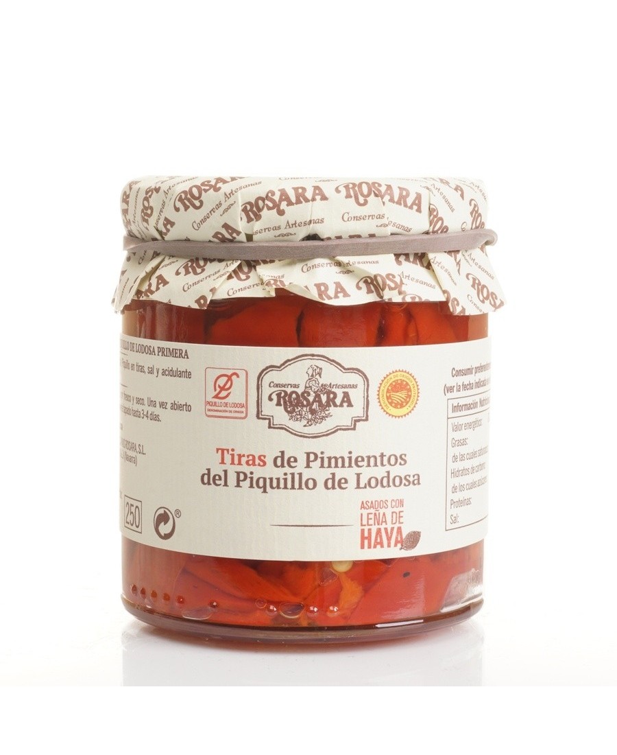 Rosara Piquillo-Paprikastreifen aus Lodosa D.O. - Oliva Oliva