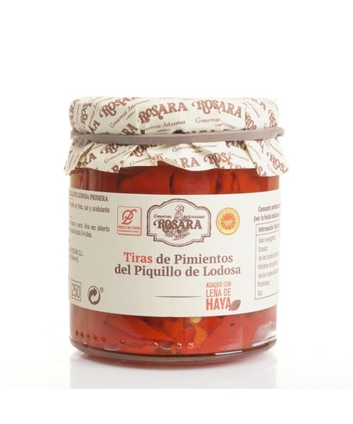 Rosara Piquillo-Paprikastreifen aus Lodosa D.O. - Oliva Oliva
