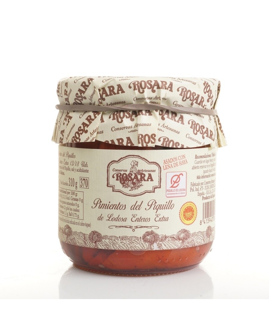 Rosara Piquillo-Paprika 13/18 Stück Glas 370 ml. - Oliva Oliva