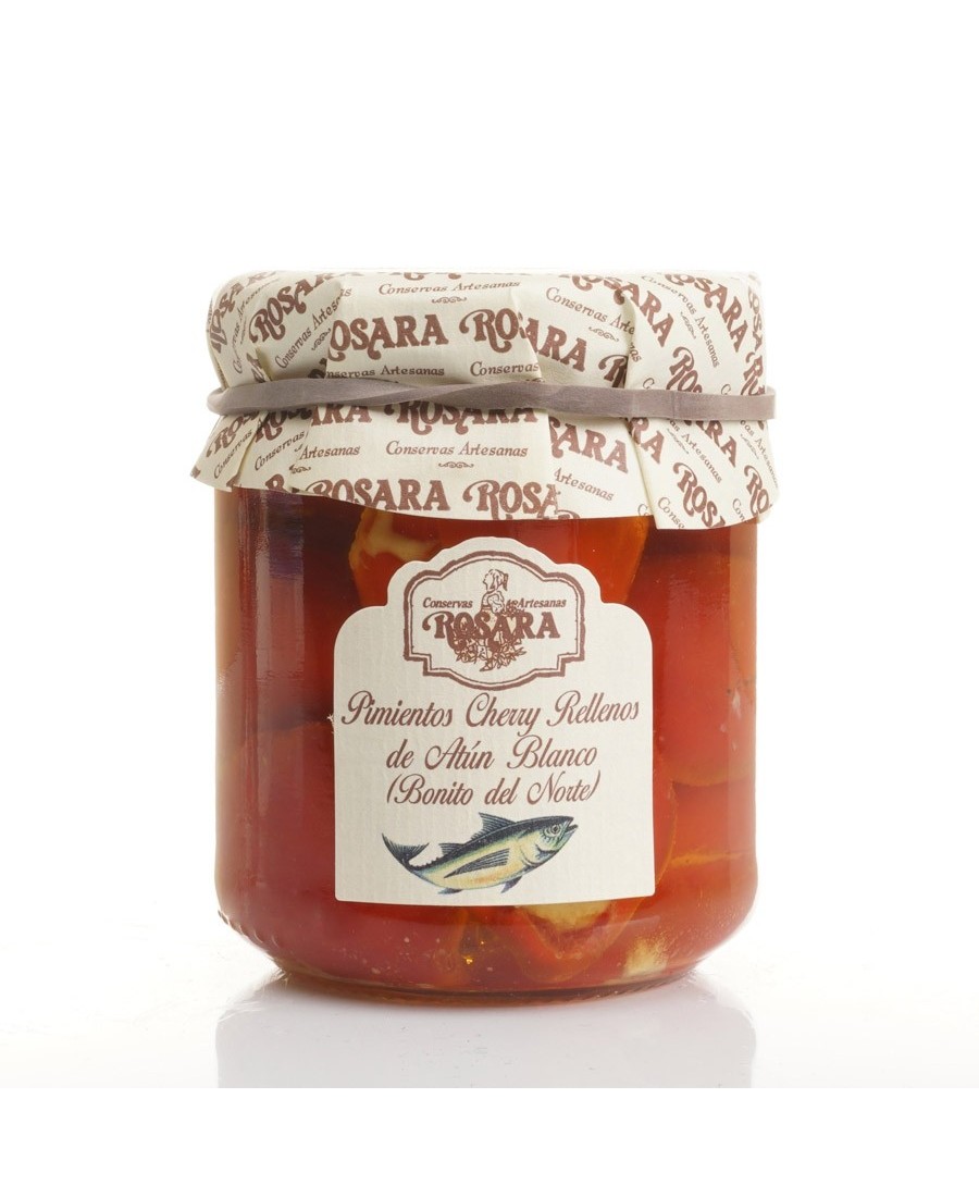 Rosara Poivrons farcis à la bonite Pot en verre 212 ml. - Oliva Oliva