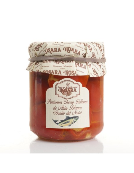 Rosara Mit Bonito gefüllte Kirschpaprika Glas 212 ml. - Oliva Oliva