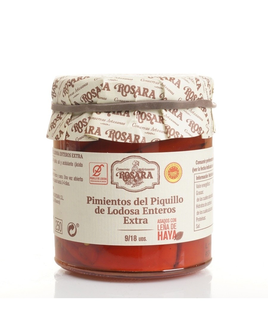 Rosara Poivrons piquillos 9/18 Unités Pot 250 ml. - Oliva Oliva