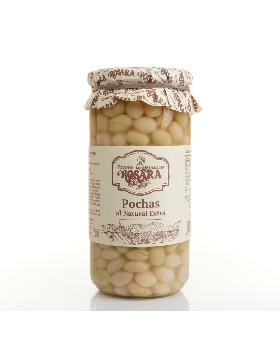 Rosara Natural Pochas (Beans) Glass jar 720 ml. - Oliva Oliva