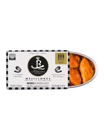 Real Conservera Española Mejillones Fritos en Escabeche 7/9 Piezas 120 gr