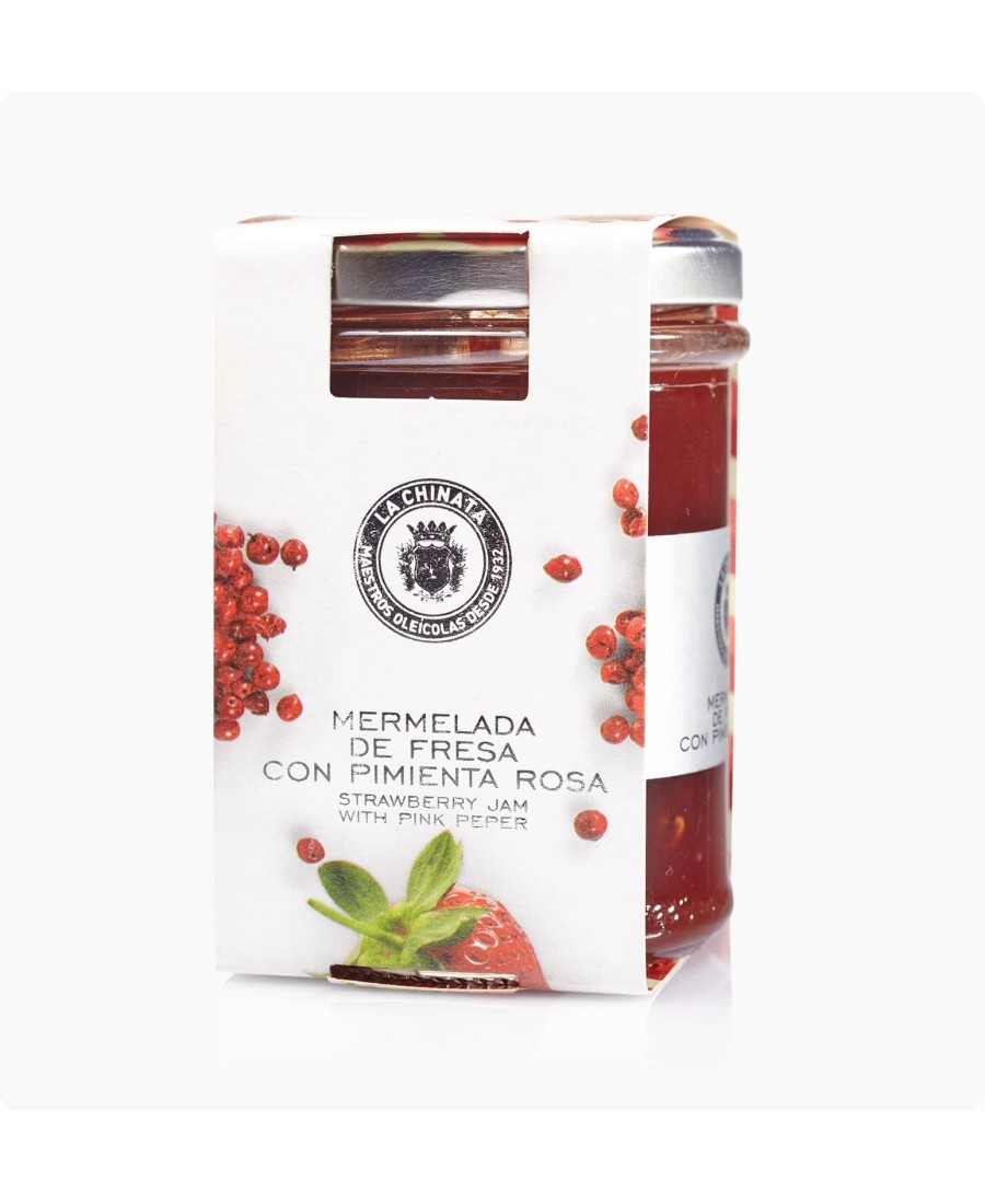 La Chinata Konfitüre aus Erdbeeren und rosa Paprika 210 gr. - Oliva Oliva