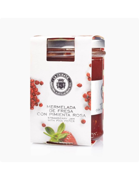 La Chinata Confiture de fraises et de poivre rose 210 gr - Oliva Oliva