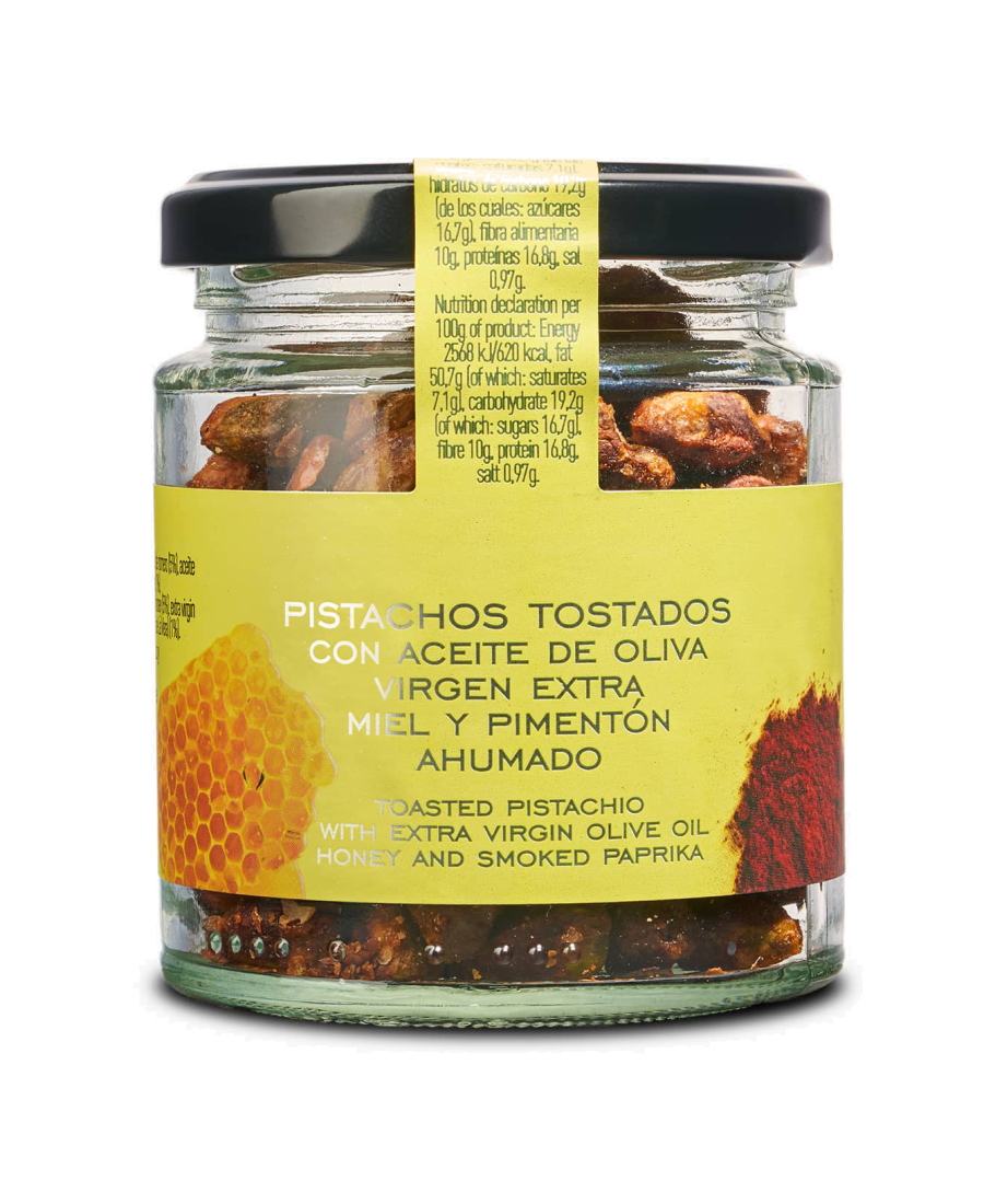 La Chinata Pistachios with EVOO, Honey and Smoked Paprika - Oliva Oliva