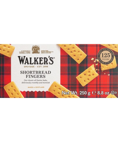 Walkers Shortbread Fingers Butter Biscuits 250 gr. - Oliva Oliva