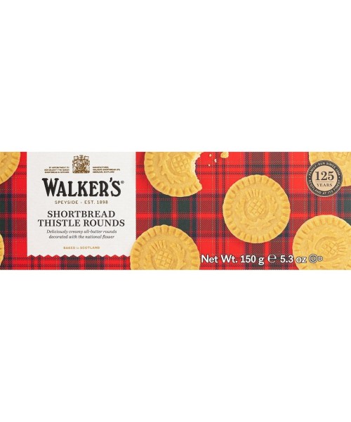 Walkers Shortbread Rounds Butter Biscuits Pack 150 gr. - Oliva Oliva