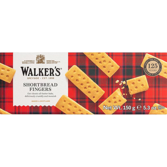 Walkers Shortbread Fingers Butter Biscuits 150 gr. - Oliva Oliva