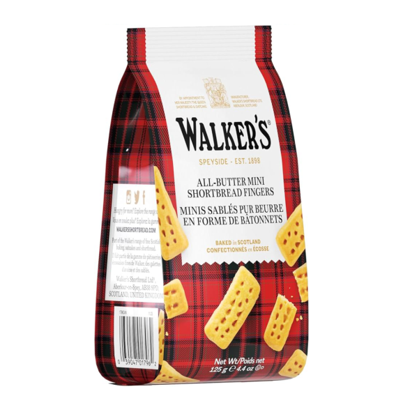 Walkers Mini Shortbread Butter Biscuits Pack 125 gr. - Oliva Oliva