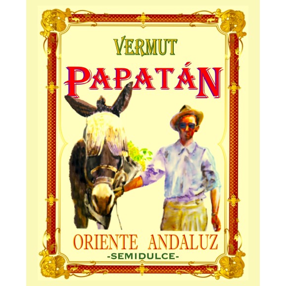 Vermut Papatán Glasflasche 750 ml. - Oliva Oliva