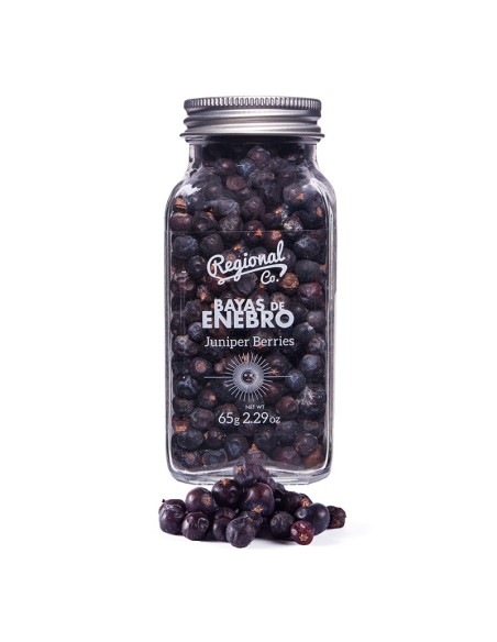 Regional Co. Juniper berries Glass jar 65 gr. - Oliva Oliva