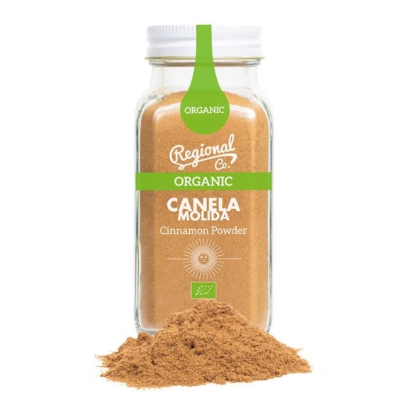 Regional Co. Cannelle BIO en poudre Pot en verre 70 gr. - Oliva Oliva