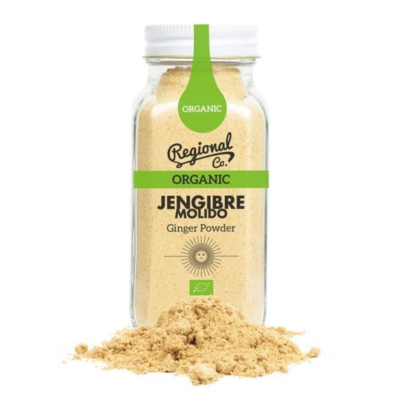 Regional Co. Gingembre BIO en poudre Pot en verre 60 gr. - Oliva Oliva