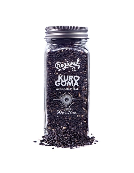 Regional Co. Kurogoma (Sésame noir) Pot en verre 50 gr. - Oliva Oliva