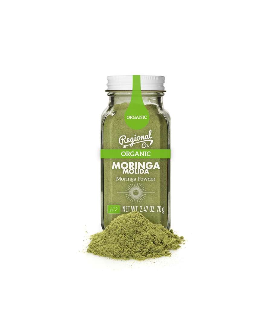 Regional Co. Moringa ecológica en polvo Tarro 70 gr. - Oliva Oliva